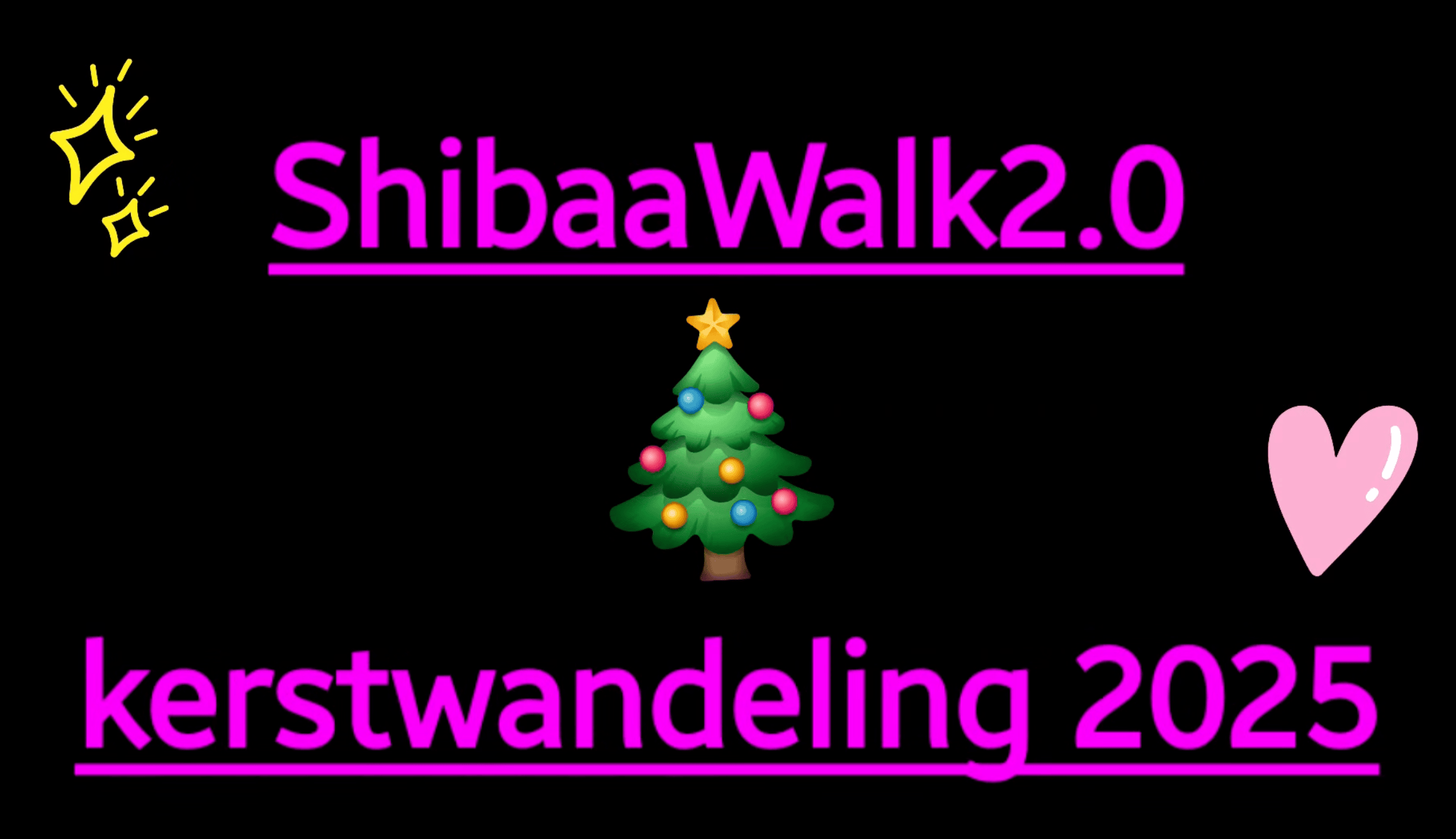 Kerstwandeling Shibaawalk 2.0 
